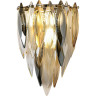 Бра ODEON LIGHT VILNA HALL ODL24 501 E14 3*40W золото/дымчатый/янтарный/матовый белый/металл/хрусталь 5068/3W